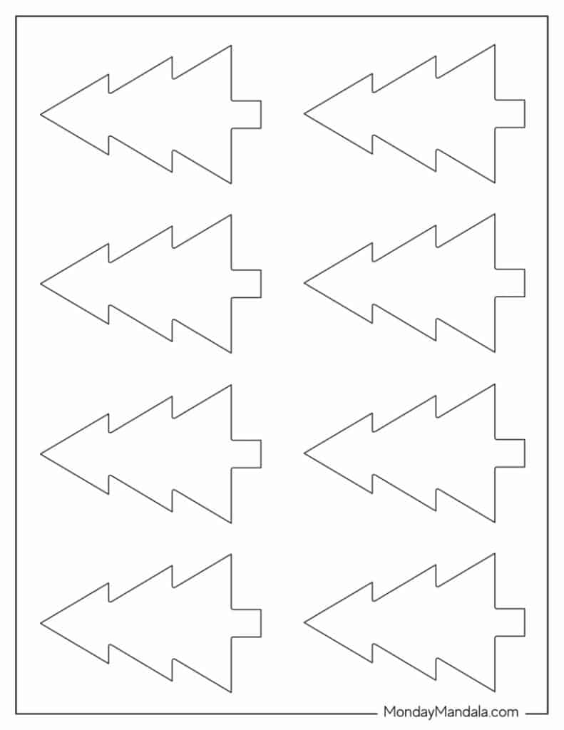60 christmas tree templates (free pdf printables)